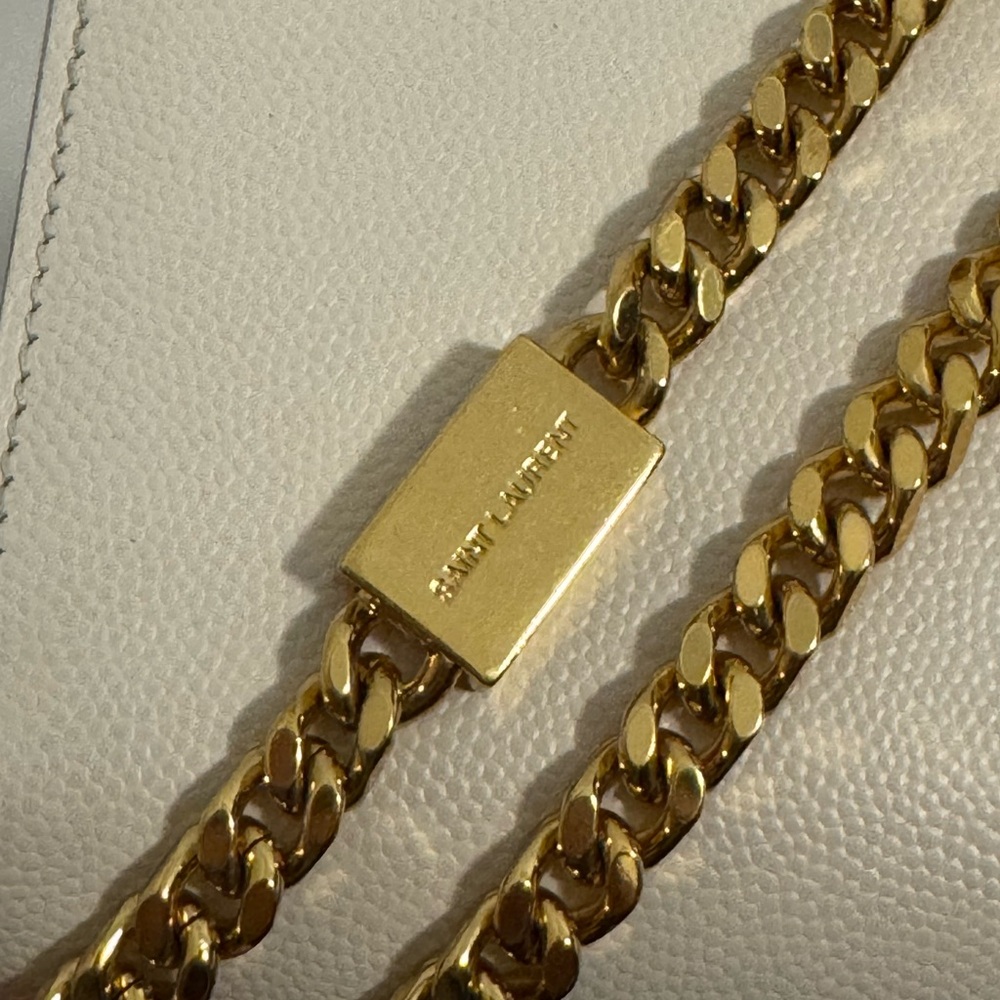 SAINT LAURENT KATE SMALL IN GRAIN DE POUDRE EMBOSSED LEATHER - Picture 7 of 11